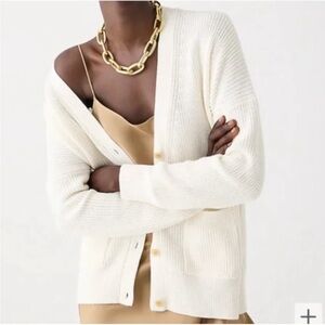 J. Crew Cotton/Cashmere Blend
Cardigan Sweater (Oversized)